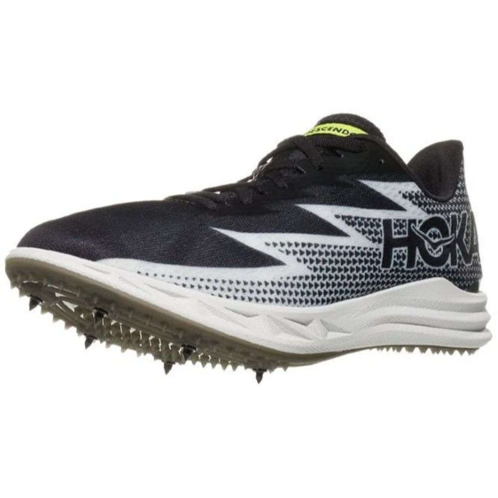 Hoka One One Crescendo MD Unisex M11.5/W13 Running Track Spike Shoes Black White